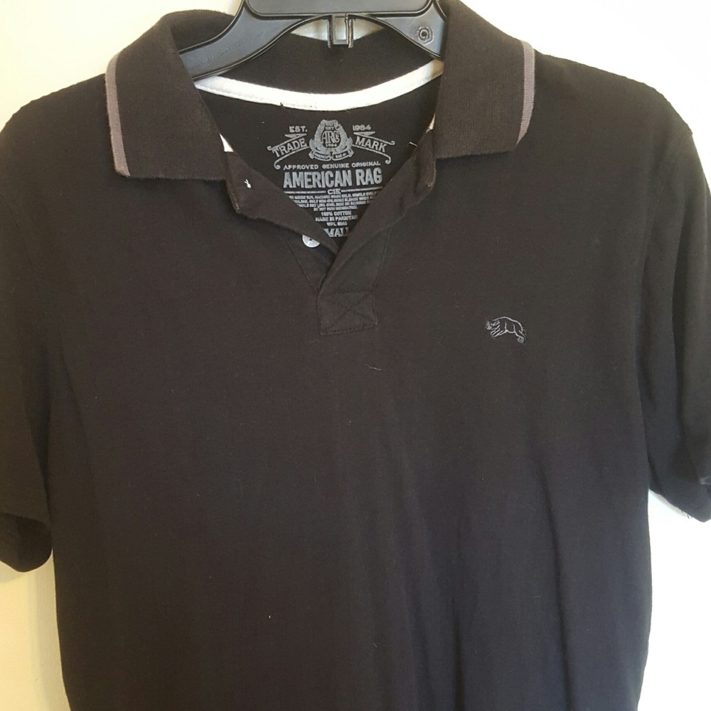 American Rag Men Short Sleeve Black T-Shirt